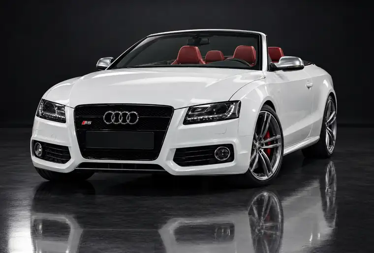 Audi S5 Cabriolet aus dem Bestand im Studio (KI-Visualisierung)